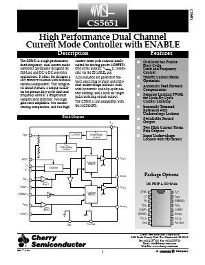 CS5651GN16 Datasheet PDF Cherry semiconductor