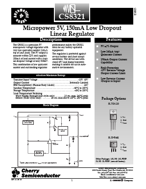 CS8321 Datasheet PDF Cherry semiconductor