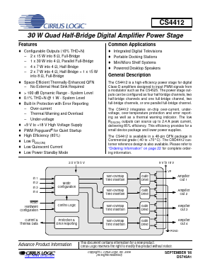 CS4412 Datasheet PDF Cirrus Logic