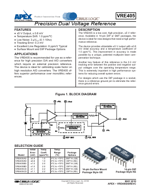 VRE405CS Datasheet PDF Cirrus Logic