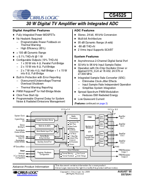 CS4525 Datasheet PDF Cirrus Logic