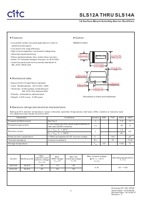 SLS12A Datasheet PDF Chip Integration Technology Corporation