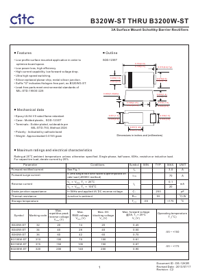 B320WG-ST Datasheet PDF Chip Integration Technology Corporation