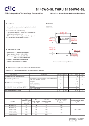 B1150WG-SL Datasheet PDF Chip Integration Technology Corporation