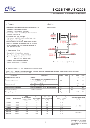 SK22B Datasheet PDF Chip Integration Technology Corporation