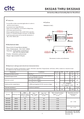 SK520AS Datasheet PDF Chip Integration Technology Corporation
