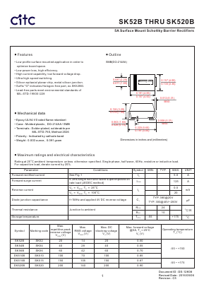 SK520B Datasheet PDF Chip Integration Technology Corporation
