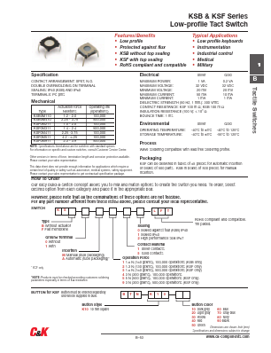 KSB0A130LFT Datasheet PDF C and K Components