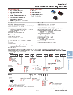 SERUWHAUOA Datasheet PDF C and K Components