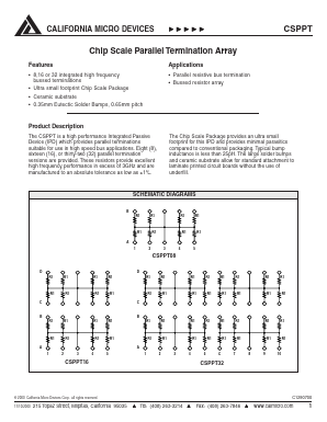 CSPPT08-470J Datasheet PDF California Micro Devices => Onsemi