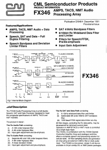 FX346LS Datasheet PDF CML Microsystems Plc