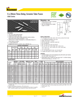 BK1-S505-12-R Datasheet PDF Cooper Bussmann, Inc.