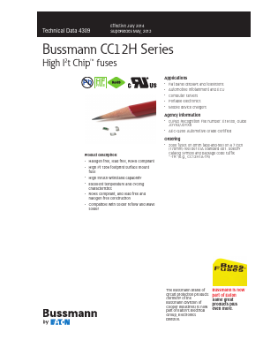 CC12H6A Datasheet PDF Cooper Bussmann, Inc.