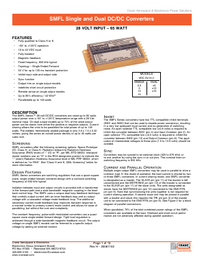 SMFL2805D Datasheet PDF Crane Aerospace and Electronics.