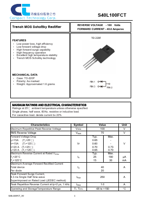 S40L100FCT Datasheet PDF Compact Technology Corp.