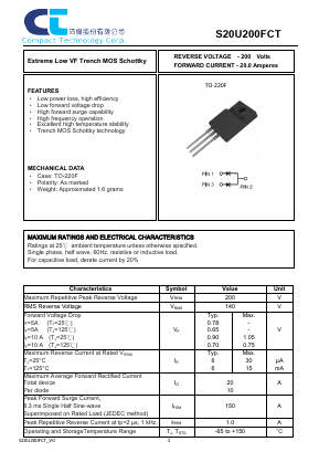S20U200FCT Datasheet PDF Compact Technology Corp.