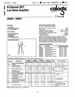 X2N3685 Datasheet PDF Calogic, LLC