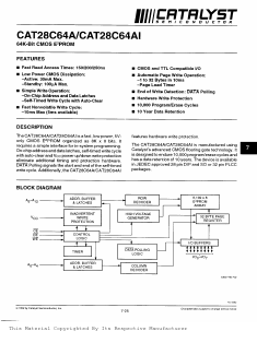 CAT28C64A Datasheet PDF Catalyst Semiconductor => Onsemi