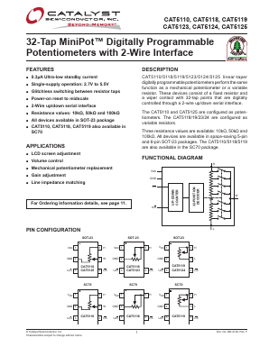 CAT5110 Datasheet PDF Catalyst Semiconductor => Onsemi