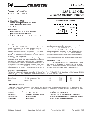 CFK2162-P3 Datasheet PDF Celeritek, Inc.