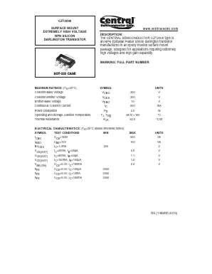 CZT2000 Datasheet PDF Central Semiconductor