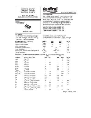 CMKT5078 Datasheet PDF Central Semiconductor