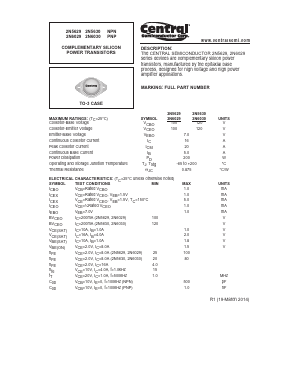 2N5629 Datasheet PDF Central Semiconductor