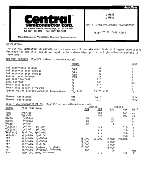 2N6549 Datasheet PDF Central Semiconductor