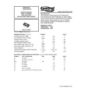 CMPD2005S Datasheet PDF Central Semiconductor