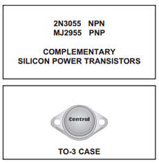 MJ2955 Datasheet PDF Central Semiconductor
