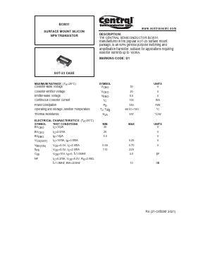 BCW31 Datasheet PDF Central Semiconductor
