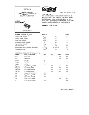 CMXT3090L Datasheet PDF Central Semiconductor