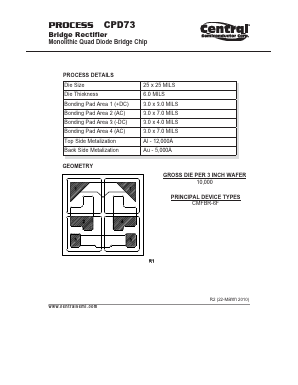 CPD73 Datasheet PDF Central Semiconductor