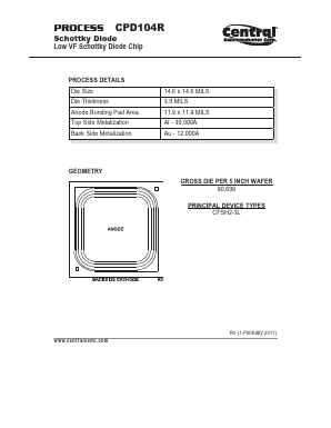 CPD104R Datasheet PDF Central Semiconductor