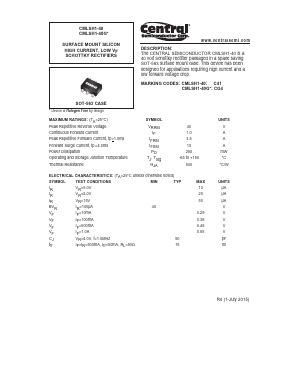 CMLSH1-40 Datasheet PDF Central Semiconductor