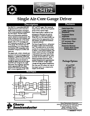 CS4172 Datasheet PDF Cherry semiconductor