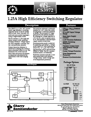 CS3972YDW16 Datasheet PDF Cherry semiconductor