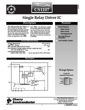 CS1107EDF8 Datasheet PDF Cherry semiconductor