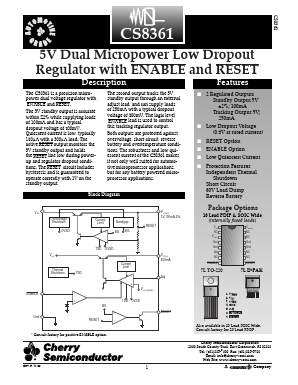 CS8361YN16 Datasheet PDF Cherry semiconductor