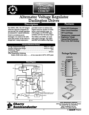CS387 Datasheet PDF Cherry semiconductor