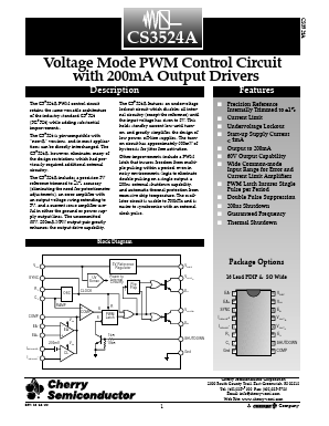 CS3524A Datasheet PDF Cherry semiconductor