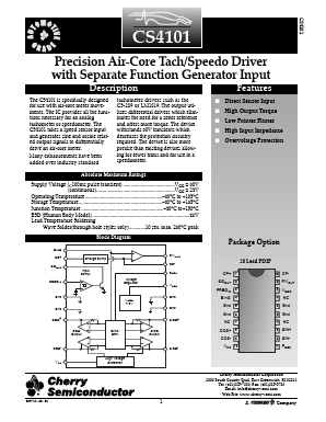 CS4101 Datasheet PDF Cherry semiconductor