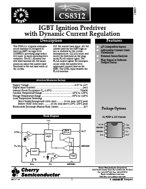 CS8312 Datasheet PDF Cherry semiconductor