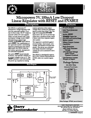CS8101 Datasheet PDF Cherry semiconductor