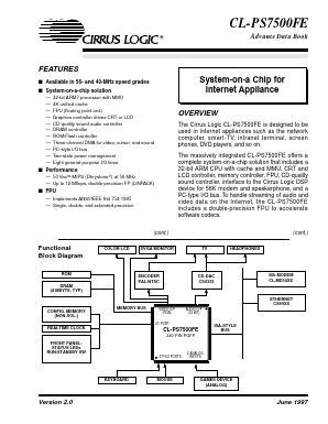 CL-PS7500FE-56QC-A Datasheet PDF Cirrus Logic