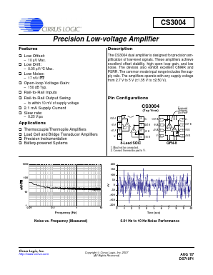 CS3004-FS Datasheet PDF Cirrus Logic