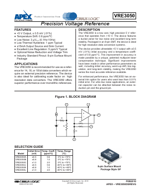 VRE3050B Datasheet PDF Cirrus Logic