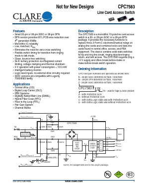 CPC7583MA Datasheet PDF Clare Inc  => IXYS