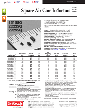 2222SQ-271 Datasheet PDF Coilcraft Inc