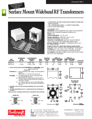 Z9314-ALC Datasheet PDF Coilcraft Inc
